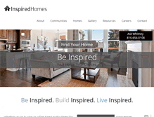Tablet Screenshot of inspired-homes.com
